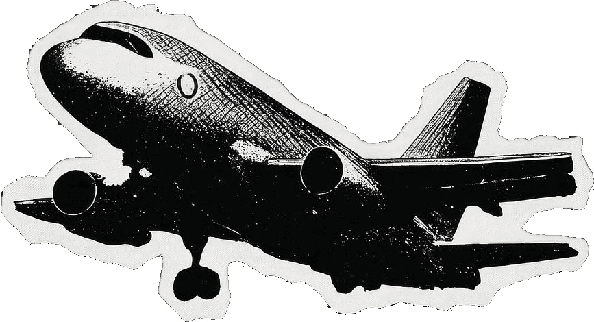 Hand-drawn paper plane keepsake from Dylan Bartie's journey before founding Drivn